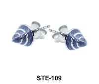 Enamel Cone Stud Earring STE-109